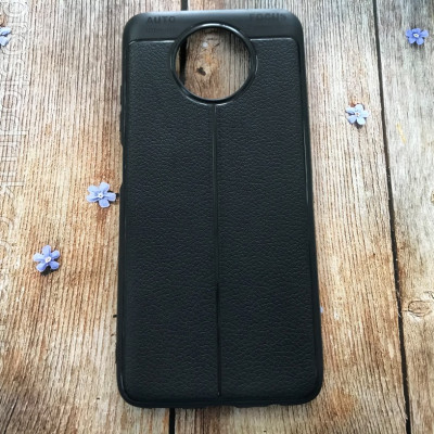Накладка TPU фактурна (з імітацією шкіри) для Xiaomi Redmi Note 9T- чорний Накладка TPU фактурна (з імітацією шкіри) для Xiaomi Redmi Note 9T- чорний