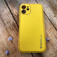 Накладка шкіряна XShield для iPhone 12 mini (5.4 `)- жовтий Накладка шкіряна XShield для iPhone 12 mini (5.4 `)- жовтий