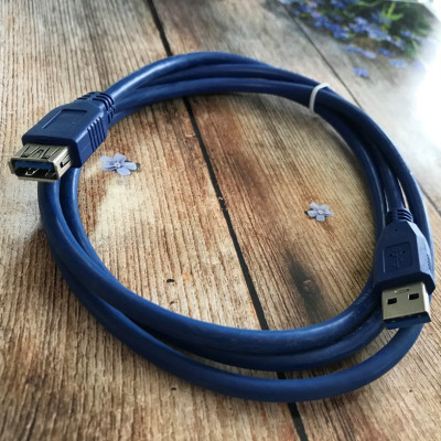 USB кабель (подовжувач) AM/AF (USB 3.0) (1.5m)- синій USB кабель (подовжувач) AM/AF (USB 3.0) (1.5m)- синій