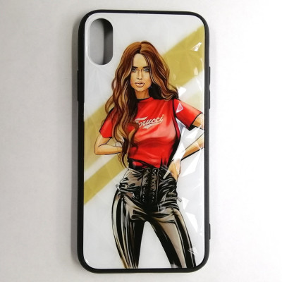 Накладка Prisma Ladies для iPhone X- Girl Red Накладка Prisma Ladies для iPhone X- Girl Red
