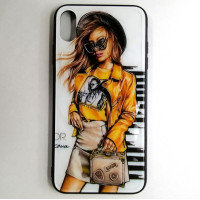Накладка Prisma Ladies для iPhone XS Max- Girl Yellow Накладка Prisma Ladies для iPhone XS Max- Girl Yellow