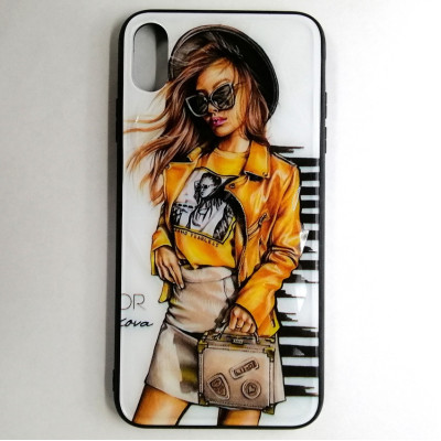 Накладка Prisma Ladies для iPhone XS Max- Girl Yellow