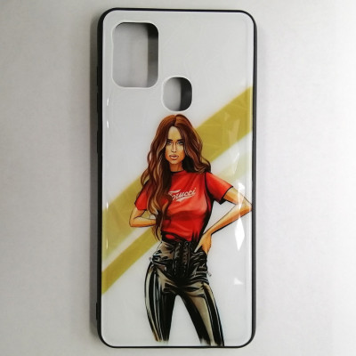Накладка Prisma Ladies для Samsung A21S/A217- Girl Red