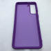 Накладка (з мікрофіброю) Silicone Cover Full without Logo для Samsung S21 Plus- фіолетовий