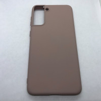 Накладка (з мікрофіброю) Silicone Cover Full without Logo для Samsung S21 Plus- рожевий пісок