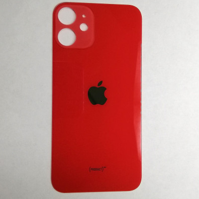 Задня кришка для iPhone 12 mini (big hole) Red Задня кришка для iPhone 12 mini (big hole) Red