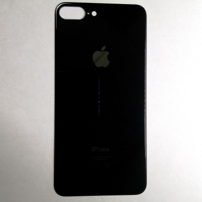 Задня кришка для iPhone 8 Plus (big hole) Black Задня кришка для iPhone 8 Plus (big hole) Black