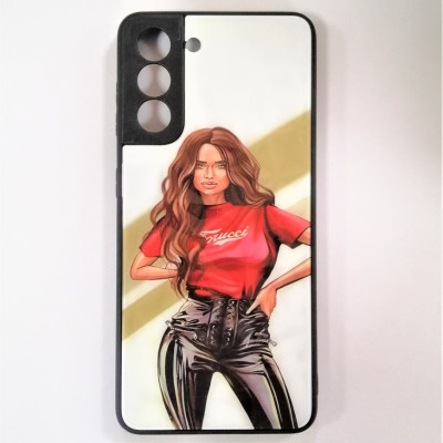 Накладка Prisma Ladies для Samsung S21- Girl Red Накладка Prisma Ladies для Samsung S21- Girl Red