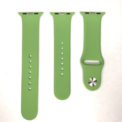 Ремінець силіконовий для Apple Watch Sport Band 38/40/41/42mm(ser.10) (S/M and M/L) 3pcs- м`ятний Ремінець силіконовий для Apple Watch Sport Band 38/40/41/42mm(ser.10) (S/M and M/L) 3pcs- м`ятний
