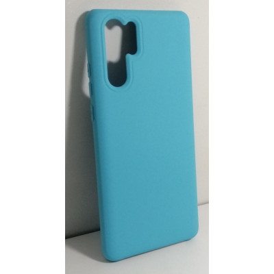 Накладка (з мікрофіброю) Silk No Brand для Huawei P30 Pro- блакитний