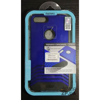Накладка пластикова Remax Saman для iPhone 7 Plus- синій Накладка пластикова Remax Saman для iPhone 7 Plus- синій