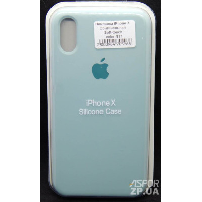 Накладка (з мікрофіброю) Soft Touch для iPhone X/XS- color N17 Накладка (з мікрофіброю) Soft Touch для iPhone X/XS- color N17