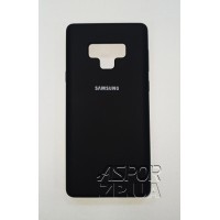 Накладка (з мікрофіброю) Silk (AAA) для Samsung Note 9/N960 Soft Touch- чорний Накладка (з мікрофіброю) Silk (AAA) для Samsung Note 9/N960 Soft Touch- чорний