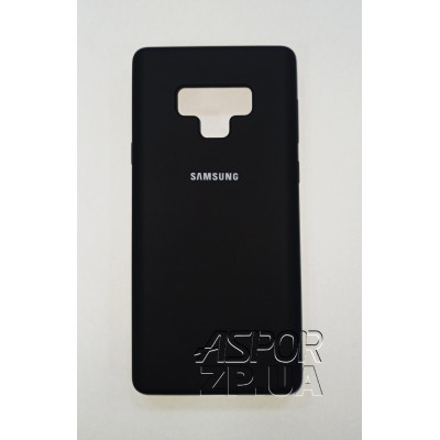 Накладка (з мікрофіброю) Silk (AAA) для Samsung Note 9/N960 Soft Touch- чорний Накладка (з мікрофіброю) Silk (AAA) для Samsung Note 9/N960 Soft Touch- чорний
