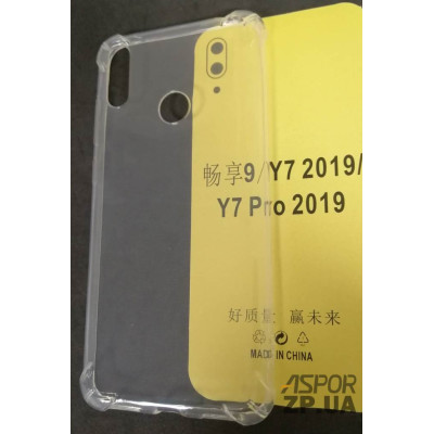 Накладка TPU Armor для Huawei Y7 Prime 2019- прозорий Накладка TPU Armor для Huawei Y7 Prime 2019- прозорий
