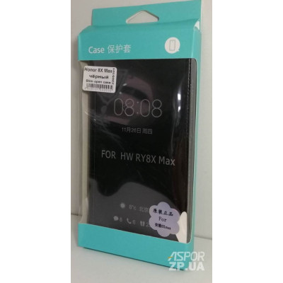 Чохол-книжка Slim open case для Huawei Honor 8X Max- чорний