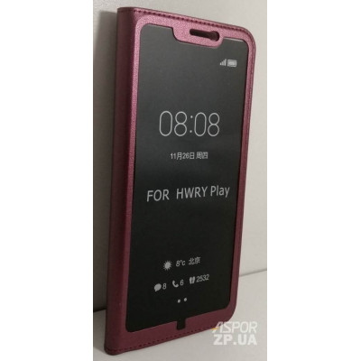 Чохол-книжка Slim open case для Huawei Honor Play- бордовий Чохол-книжка Slim open case для Huawei Honor Play- бордовий