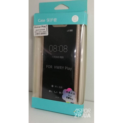Чохол-книжка Slim open case для Huawei Honor Play- золотий