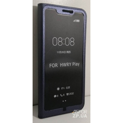 Чохол-книжка Slim open case для Huawei Honor Play- синій Чохол-книжка Slim open case для Huawei Honor Play- синій