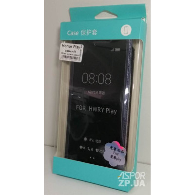 Чохол-книжка Slim open case для Huawei Honor Play- синій