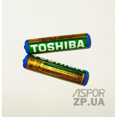 Батарейка R03 (AAA) Toshiba HD shr- синя (ціна за 1шт) Батарейка R03 (AAA) Toshiba HD shr- синя (ціна за 1шт)