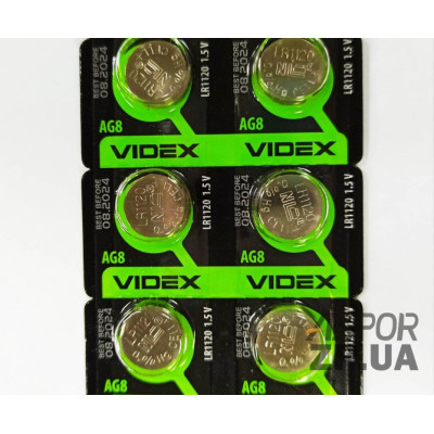Батарейка G8 (LR1120) Videx (ціна за 1шт) Батарейка G8 (LR1120) Videx (ціна за 1шт)