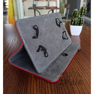 Чохол-книжка для планшета універсальний Clip stand 7`mini (Manchester)- червоний
