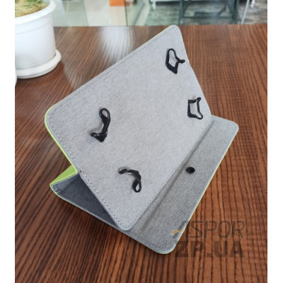 Чохол-книжка для планшета універсальний Clip stand 6- 8`(шкірзам Boom)- зелений