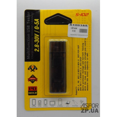 USB тестер цифровий S-102 USB тестер цифровий S-102