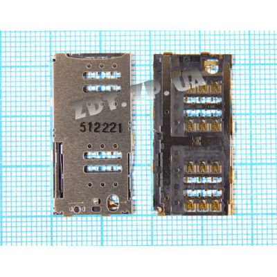 SIM Конектор для Meizu M1 Note (CDMA)