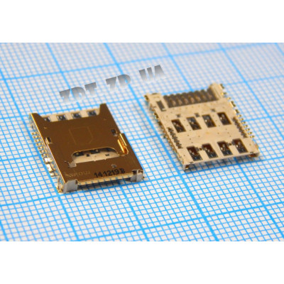 SIM Конектор для Samsung G3815/ G355H/ G360F/ G361F/ G388F/ G389F/ G530F/ G530FZ/ G530H/ G531H/ G7102/ i9200/ i9205