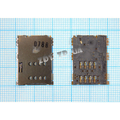 SIM Конектор для Samsung N8000/ P1000/ P3100/ P3110/ P6200/ I5700/ I5800/ S5620/ S5628 SIM Конектор для Samsung N8000/ P1000/ P3100/ P3110/ P6200/ I5700/ I5800/ S5620/ S5628