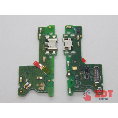 Нижня плата для Huawei Y7 2019/Y7 Prime 2019 (DUB-LX3/ DUB-L23/DUB-LX1) (конектор зарядки, мікрофон) Original 