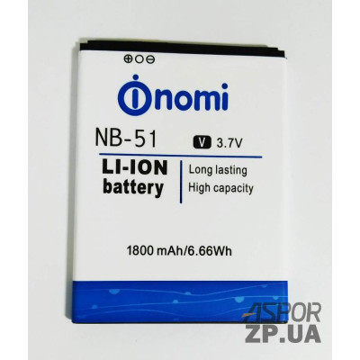 Акумулятор для Nomi NB-51 Акумулятор для Nomi NB-51