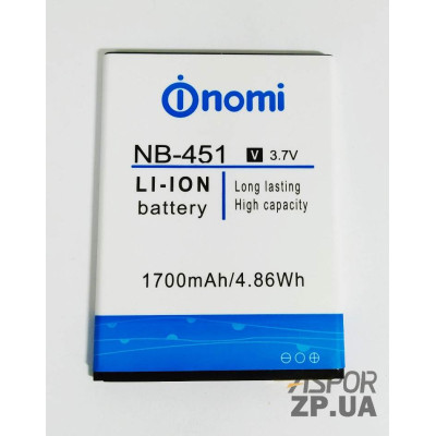 Акумулятор для Nomi NB-451 Акумулятор для Nomi NB-451