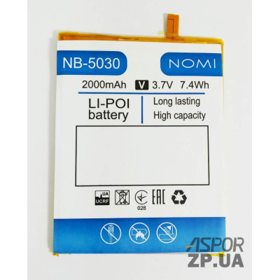 Акумулятор для Nomi NB-5030 Акумулятор для Nomi NB-5030