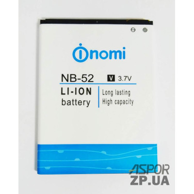Акумулятор для Nomi NB-52 Акумулятор для Nomi NB-52