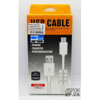 USB кабель (Original) micro USB (2.1А/1.5м) + стабілізатор напруги- білий USB кабель (Original) micro USB (2.1А/1.5м) + стабілізатор напруги- білий
