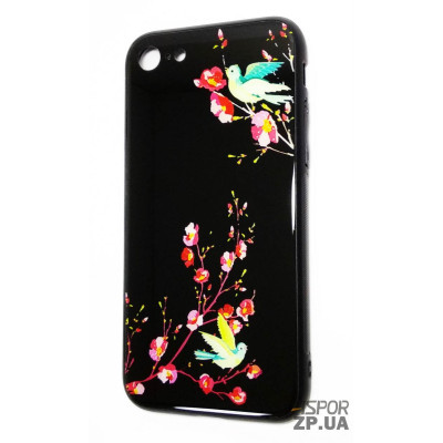 Накладка Silicone Glass для iPhone 7/8- Птахи Накладка Silicone Glass для iPhone 7/8- Птахи