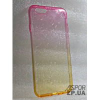 Накладка Краплі 3D для iPhone 6 градієнт- рожево- жовтий Накладка Краплі 3D для iPhone 6 градієнт- рожево- жовтий