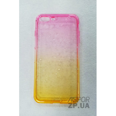 Накладка Краплі 3D для iPhone 7 Plus/8 Plus градієнт- рожево- жовтий Накладка Краплі 3D для iPhone 7 Plus/8 Plus градієнт- рожево- жовтий