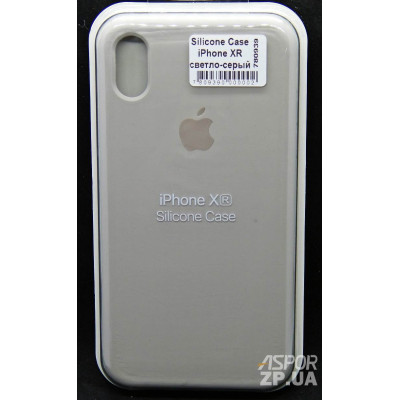Накладка (з мікрофіброю) Silk (оригінал) для iPhone XR- світло- сірий Накладка (з мікрофіброю) Silk (оригінал) для iPhone XR- світло- сірий