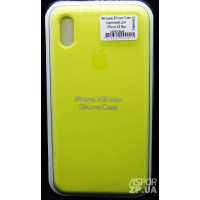 Накладка (з мікрофіброю) Silk (оригінал) для iPhone XS Max- салатовий Накладка (з мікрофіброю) Silk (оригінал) для iPhone XS Max- салатовий