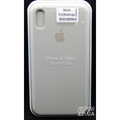 Накладка (з мікрофіброю) Silk (оригінал) для iPhone XS Max- світло- сірий Накладка (з мікрофіброю) Silk (оригінал) для iPhone XS Max- світло- сірий