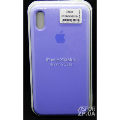 Накладка (з мікрофіброю) Silk (оригінал) для iPhone XS Max- бузковий Накладка (з мікрофіброю) Silk (оригінал) для iPhone XS Max- бузковий