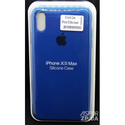 Накладка (з мікрофіброю) Silk (оригінал) для iPhone XS Max- синій Накладка (з мікрофіброю) Silk (оригінал) для iPhone XS Max- синій