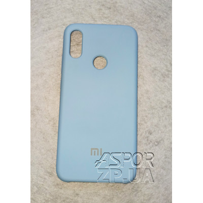 Накладка (з мікрофіброю) Silk (оригінал) для Redmi Note 7- блакитний Накладка (з мікрофіброю) Silk (оригінал) для Redmi Note 7- блакитний