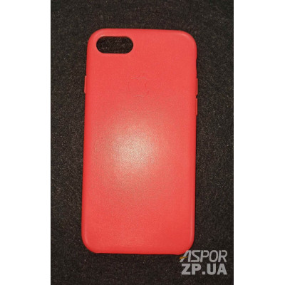 Накладка (з мікрофіброю) шкіряний для iPhone 8- червоний Накладка (з мікрофіброю) шкіряний для iPhone 8- червоний