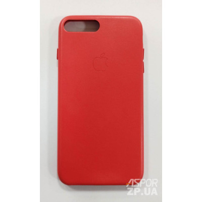 Накладка (з мікрофіброю) шкіряний для iPhone 8 Plus- червоний Накладка (з мікрофіброю) шкіряний для iPhone 8 Plus- червоний