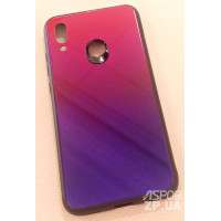 Накладка Chameleon Glass для Huawei P Smart 2019- червоно- фіолетовий